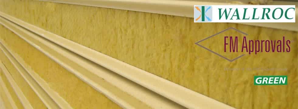 WALLROC rockwool sandwich panel fm approvals