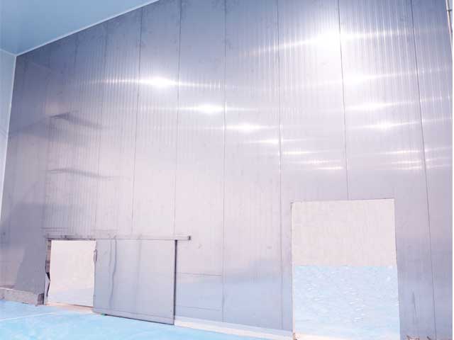 แผ่นฉนวนกันความร้อน กันไฟ PIR Sandwich Panel Stainless Steel