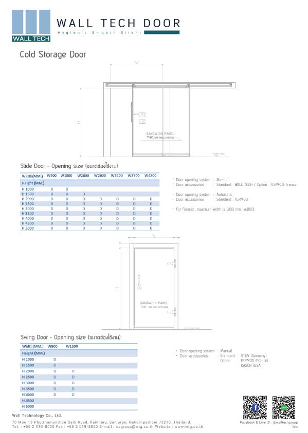 E-Brochure Wall Tech Door - Cold Storage