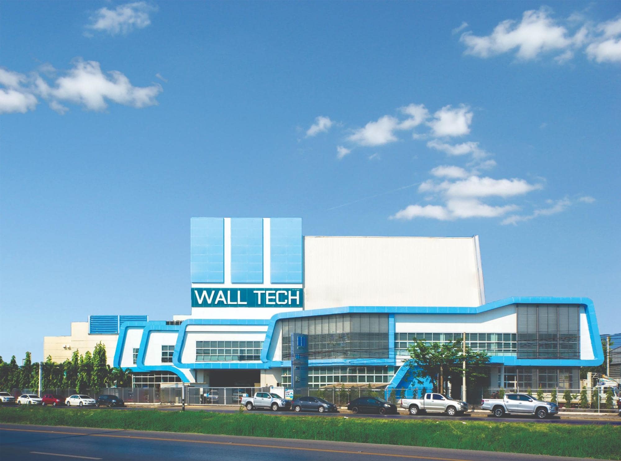 Wall Tech ผลิตแผ่นฉนวน Sandwich Panel โรงงานสีเขียว อุตสาหกรรมสีเขียว